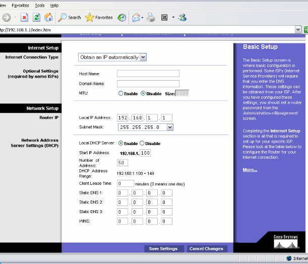 Networked Robotics - router configuraiton - preventing IP conflicts